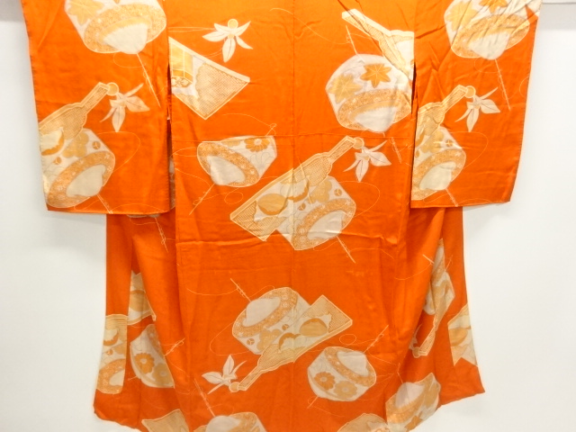Japanese Kimono / Chirimen Kinsha Silk